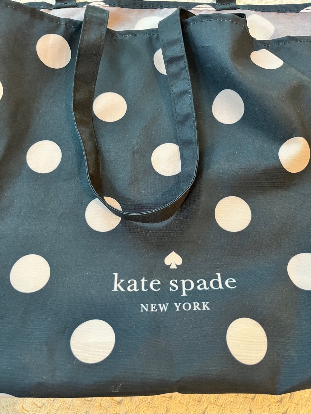 Kate Spade New York Navy Polka Dot Tote Bag NWOT - Picture 5 of 5